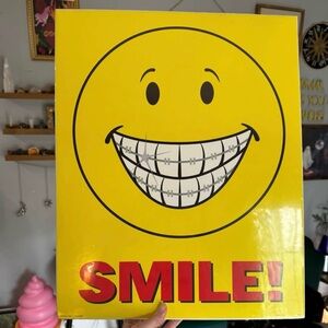 Vintage 1995 Sealed Smile Poster